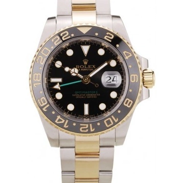 MiroTime 0820 Rolex GMT Master II Black Ceramic Bezel Black Dial 98229